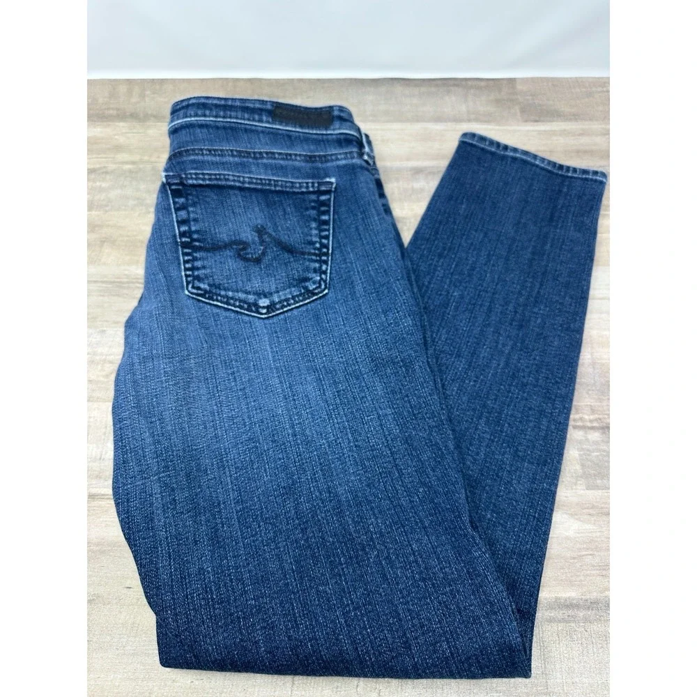 AG‎ Adriano Goldschmied The Stevie Ankle Slim Straight Dark Wash Jeans Women 29R - Picture 10 of 10